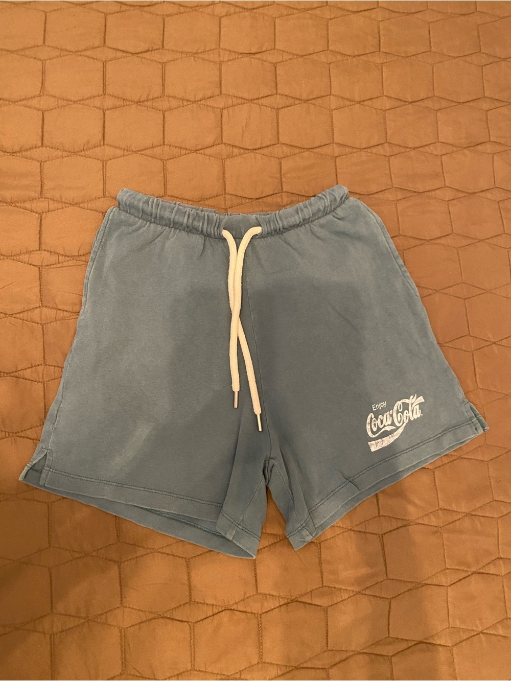 H&M size XS CocaCola Blue Drawstring Shorts